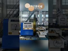 Tornio frontale per la lavorazione della superficie dell'estremità della flangia