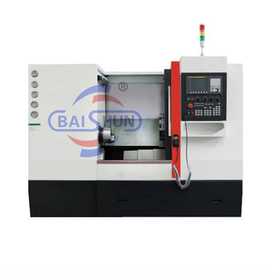 Multi Spindle Slant Bed CNC Lathe Machine 2 Asse 500mm 8 Torretta della stazione utensili