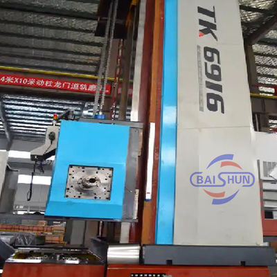 Alta precisione alta rigidità metallo CNC foratura e fresatura macchina orizzontale bianco e blu