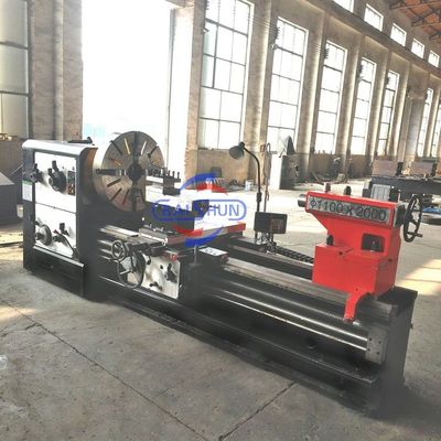 Torno manuale grande foro dell'albero principale universale torno metallico orizzontale