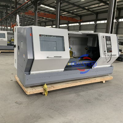 Lato di tornio metallico orizzontale Letto inclinato Letto piatto Precisione macchina a tornio CNC