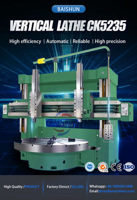 Tornio Verticale CNC per Uso Gravoso con Tornitura di Grande Diametro e Doppio Mandrino per Componenti per Energia Eolica
