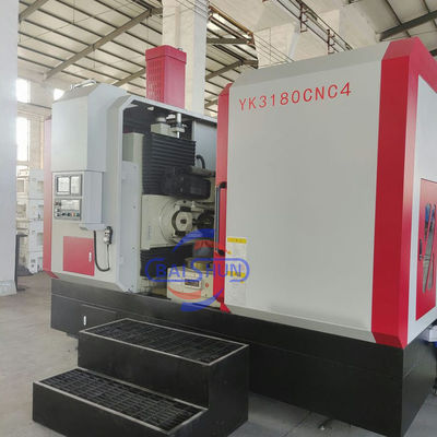 YK3180G 10 modulo CNC Vertical Gear Hobbing Machine per il taglio degli ingranaggi metallici