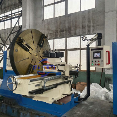 Torni di tipo flangia di grande dimensione ad alta precisione per la lavorazione e la tornitura