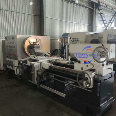 Alta precisione doppio Chuck Long Pipe QK1319 Big Bore CNC Pipe Threading Tornibile