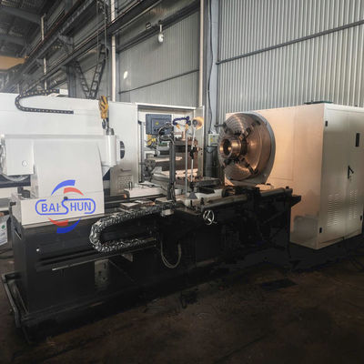 Processamento di tubi di olio Torno Torno di grande spindle di diametro QK1335 CNC Pipe Threading Machine