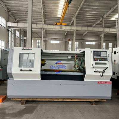 Tornio parallelo in metallo CNC CK6150 per economia, tornio CNC a banco piatto