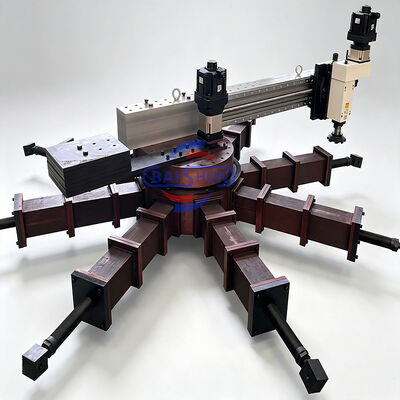 Tornitrice portatile di precisione per flange, montaggio interno 2000mm, macchina per la spianatura di flange in loco